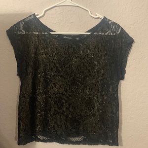 Black with shimmery gold over top